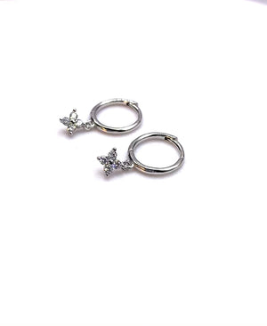 Dangle hoop earrings