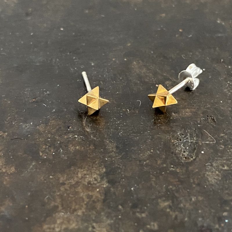 Merkaba stud earrings