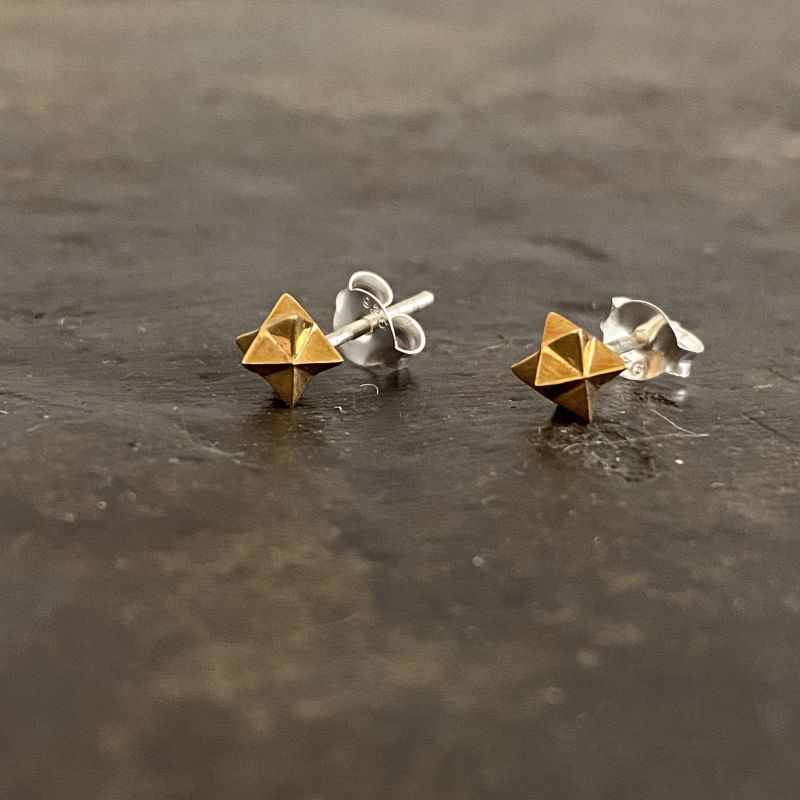 Merkaba stud earrings