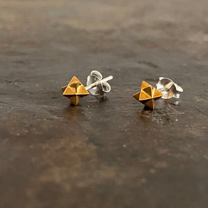 Merkaba stud earrings