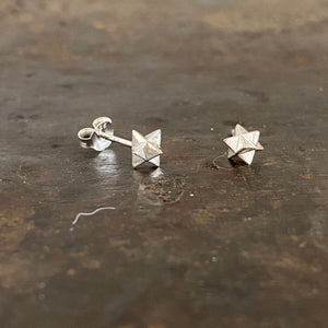 Merkaba stud earrings