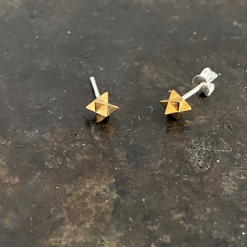 Merkaba stud earrings