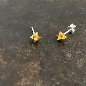 Merkaba stud earrings