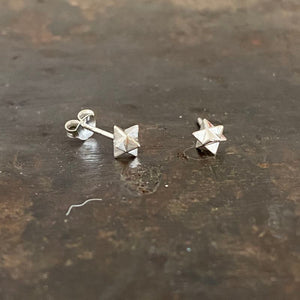 Merkaba stud earrings