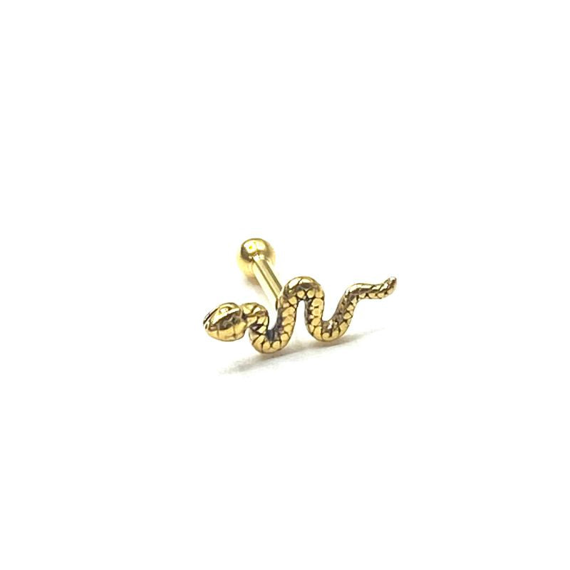 Snake cartilage barbell