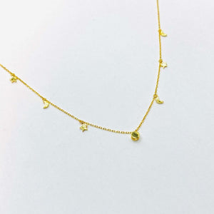 Charm celestial CZ necklace