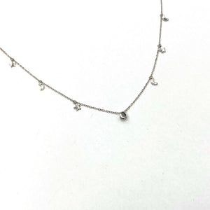 Charm celestial CZ necklace