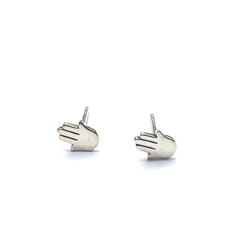 Fatima hand stud earrings