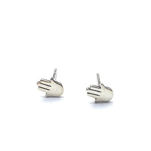 Fatima hand stud earrings