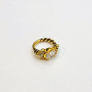 Chain CZ helix/rook/Daith ring