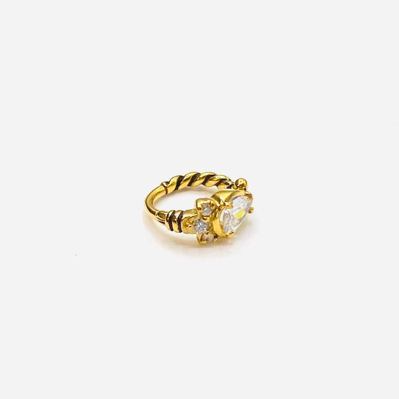 Chain CZ helix/rook/Daith ring