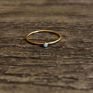 Opal goldfilled ring