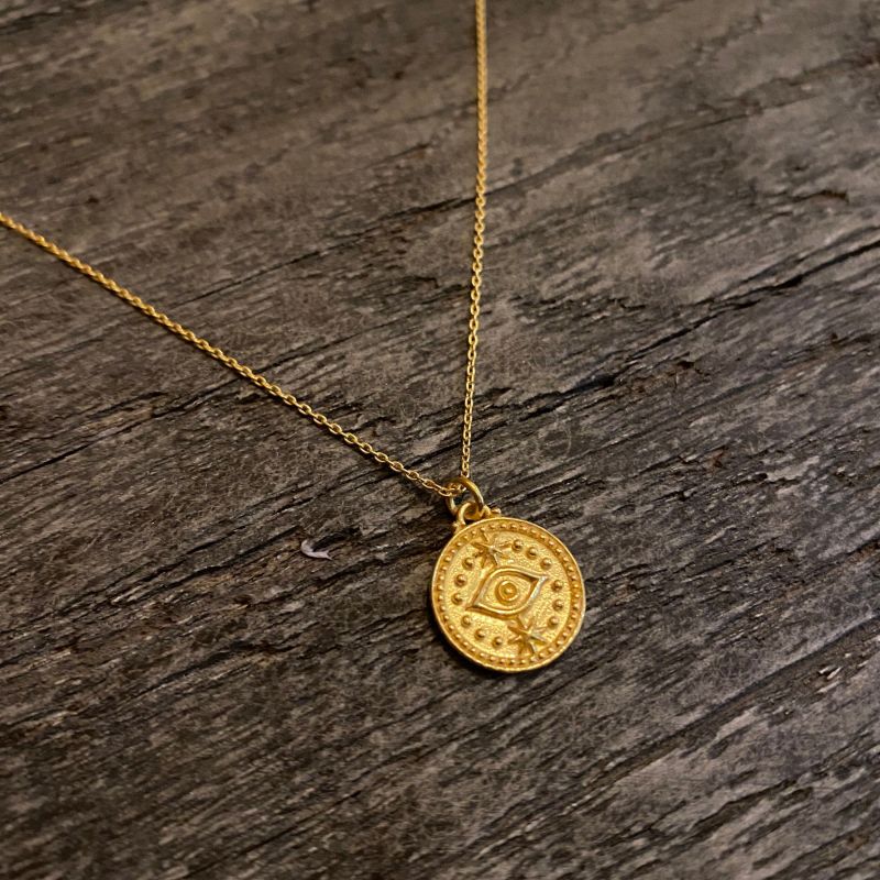 Protective coin necklace