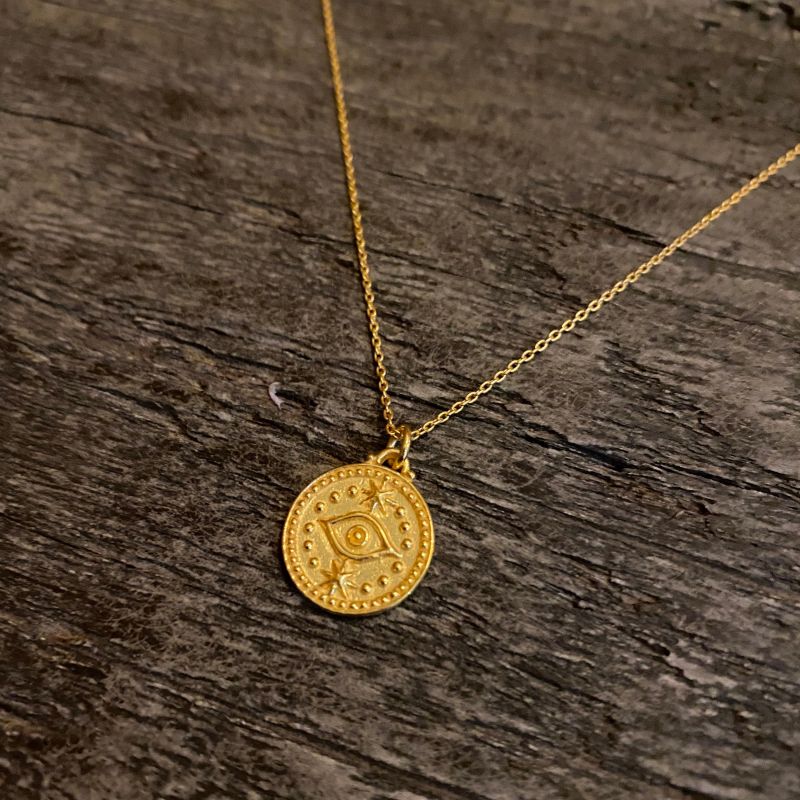 Protective coin necklace