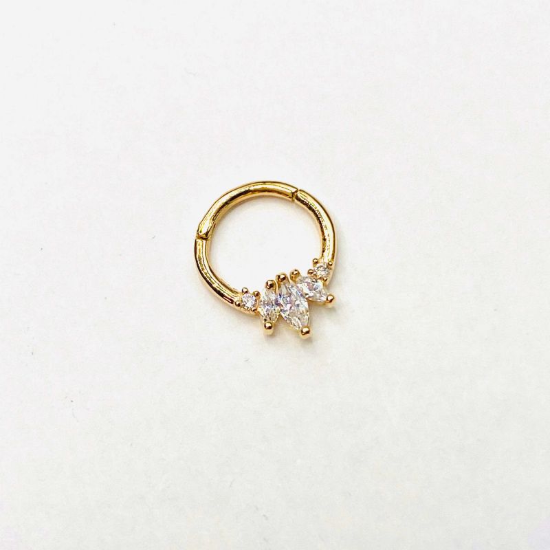 14K solid gold hinge clicker