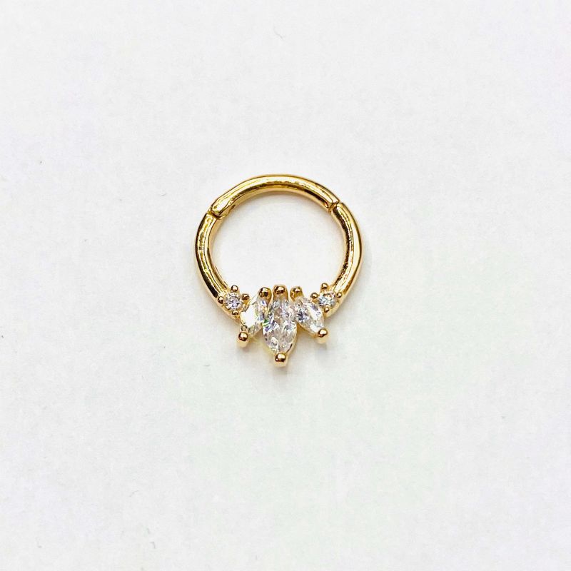 14K solid gold hinge clicker