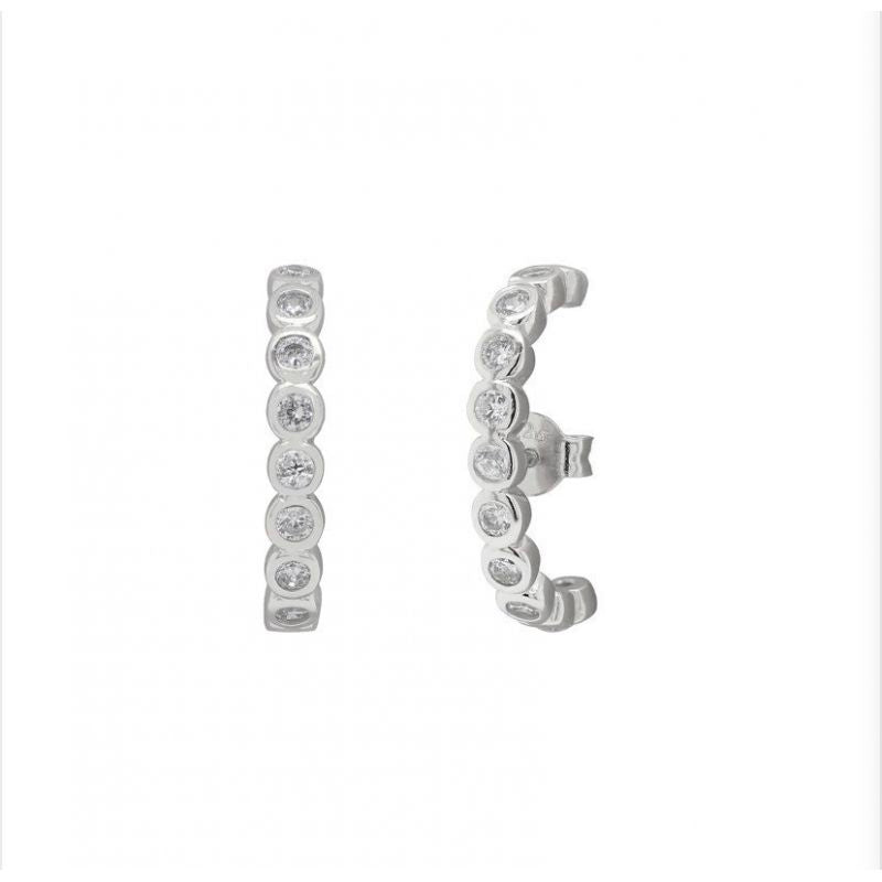 Gold curve earrings