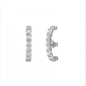 Gold curve earrings