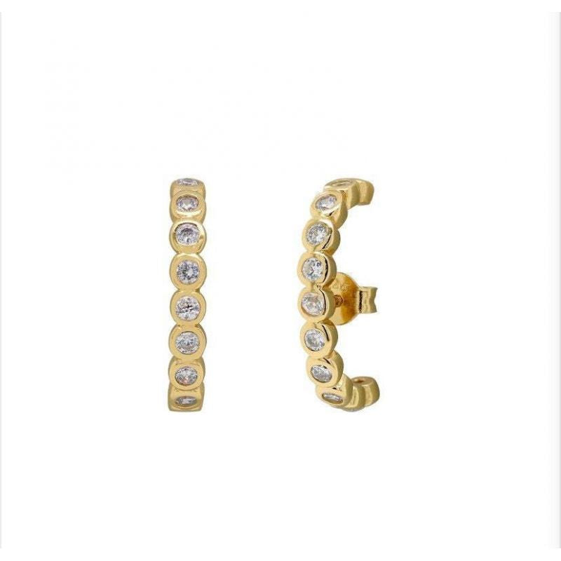 Gold curve earrings