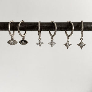 Dangle hoop earrings