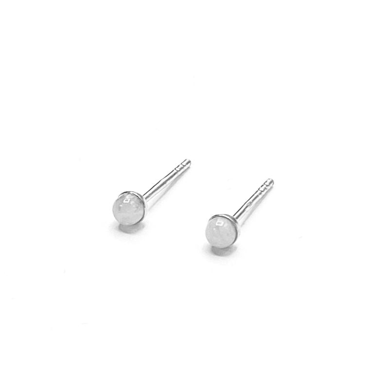 Moonstone Stud Earring