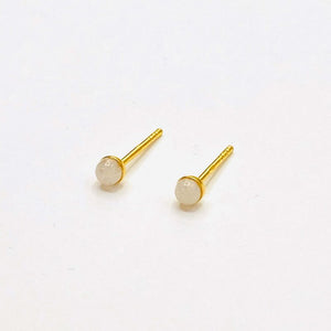 Moonstone Stud Earring