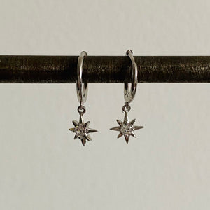 Dangle hoop earrings