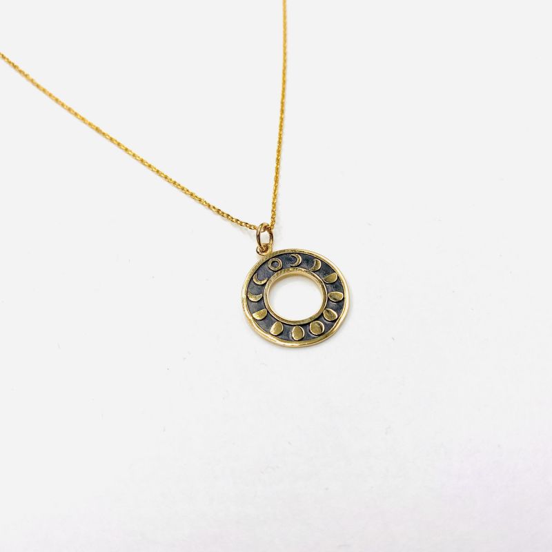 Moon phases necklace