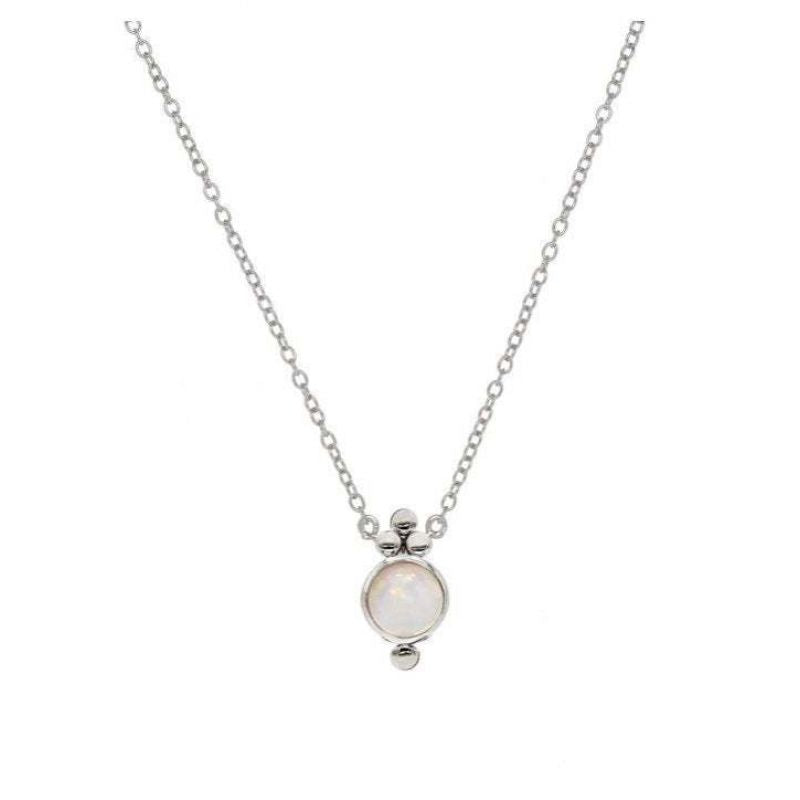 Opal trilogy necklace
