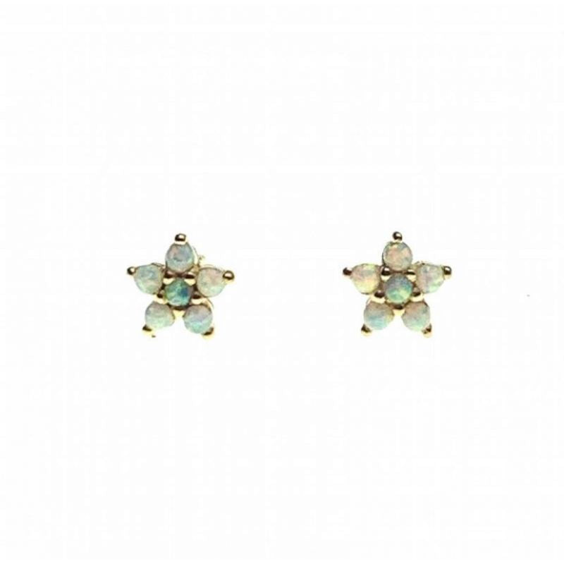 Opal stud earring,