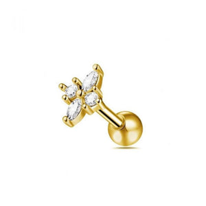 Flower cartilage barbell