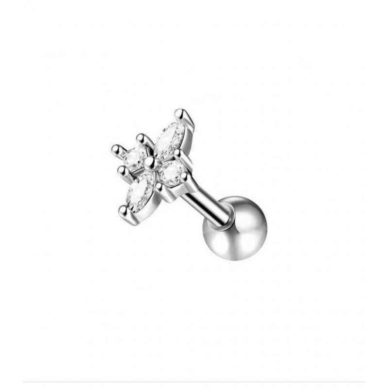 Flower cartilage barbell