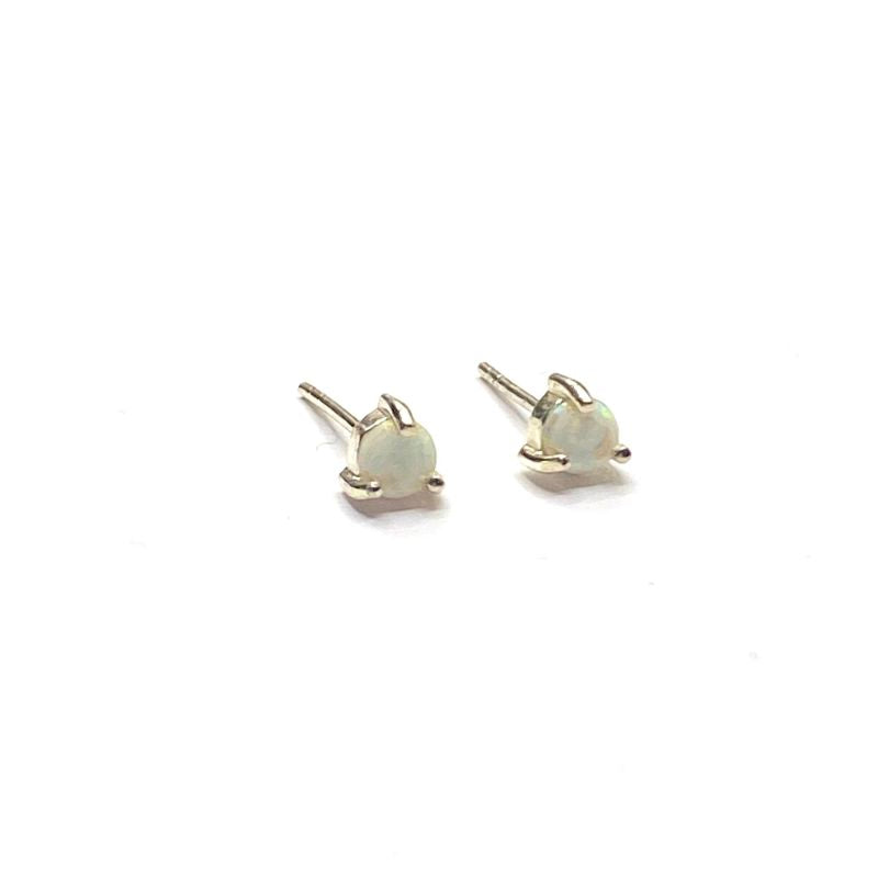 Opal ear studs