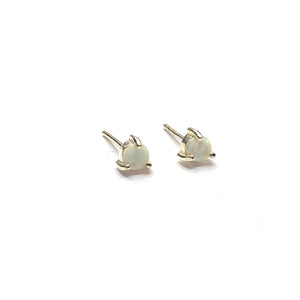 Opal ear studs
