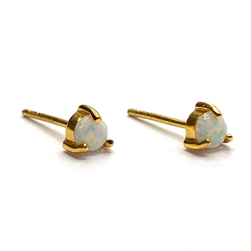 Opal ear studs