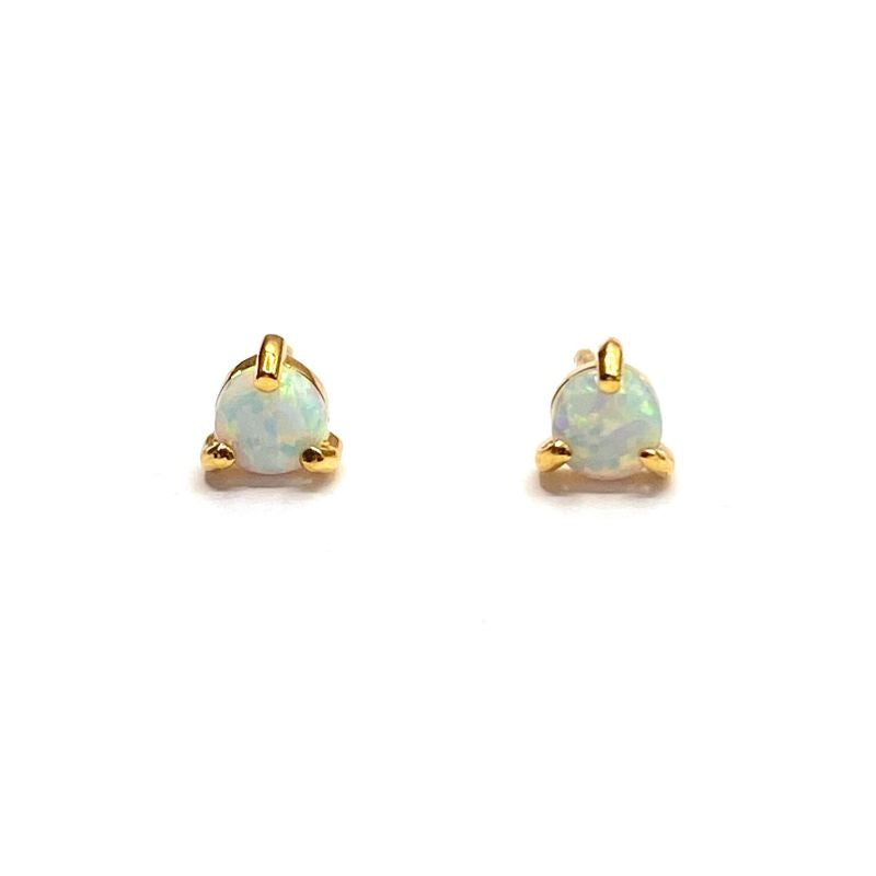 Opal ear studs