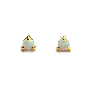 Opal ear studs