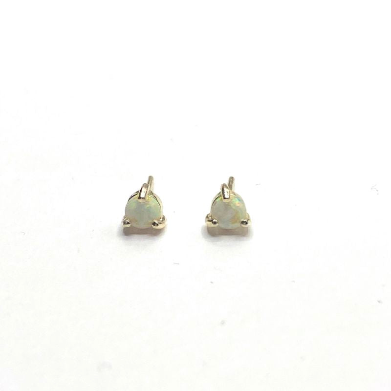 Opal ear studs
