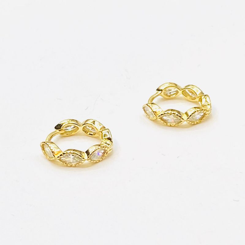 Crystal  hoop earrings
