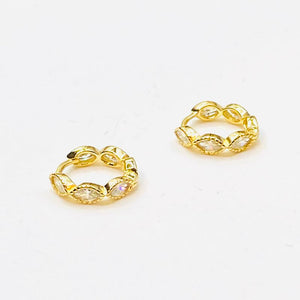 Crystal  hoop earrings