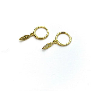 Dangle hoop earrings