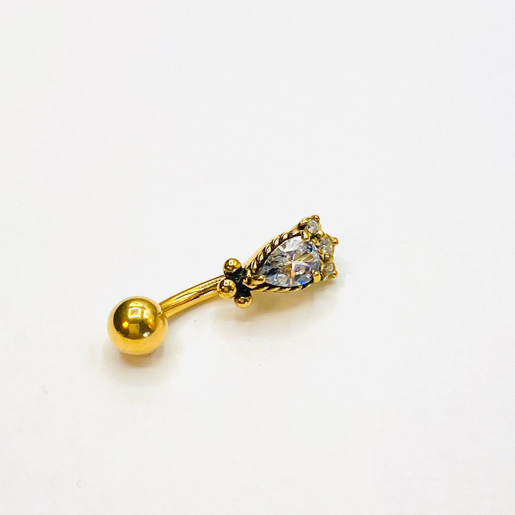 Mandala CZ  belly bar