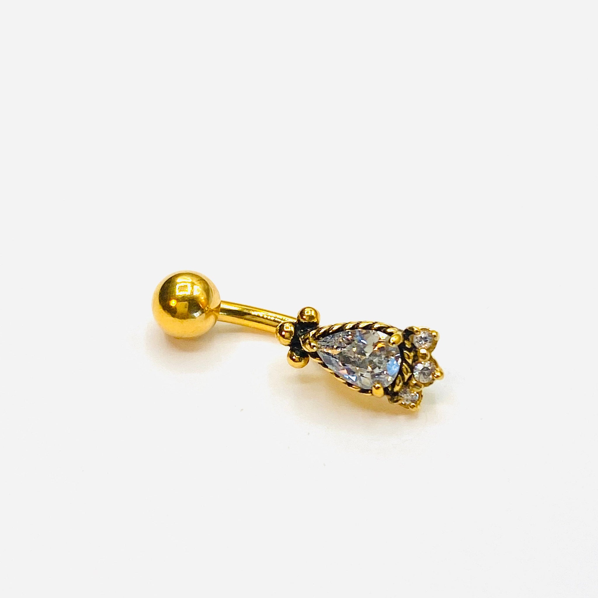 Mandala CZ  belly bar