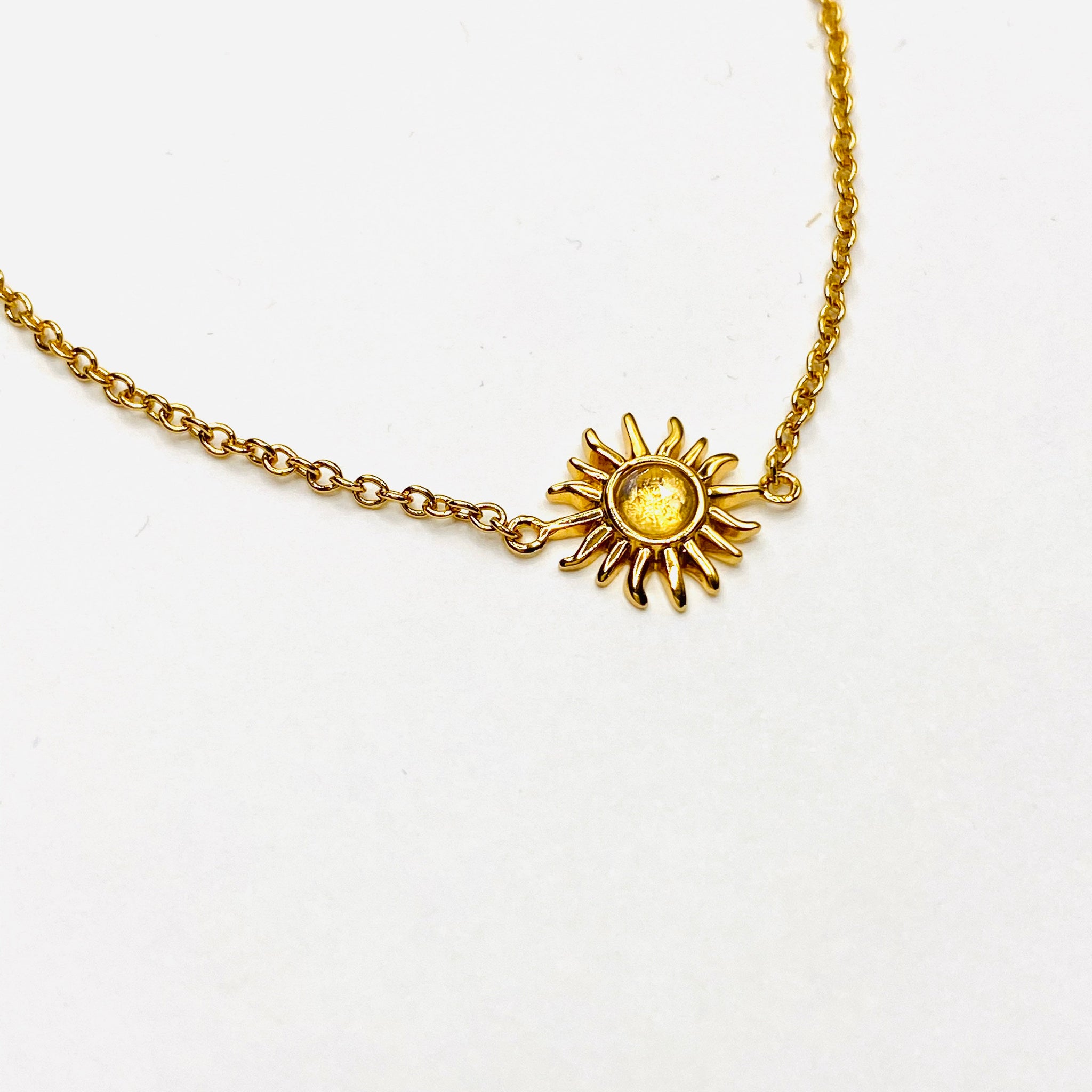 Sun ray moon stone bracelet