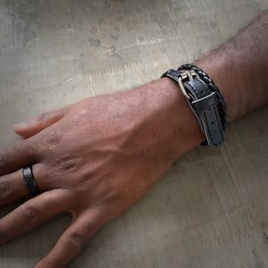 Greenwich leather bracelet