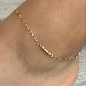 Ball chain anklet