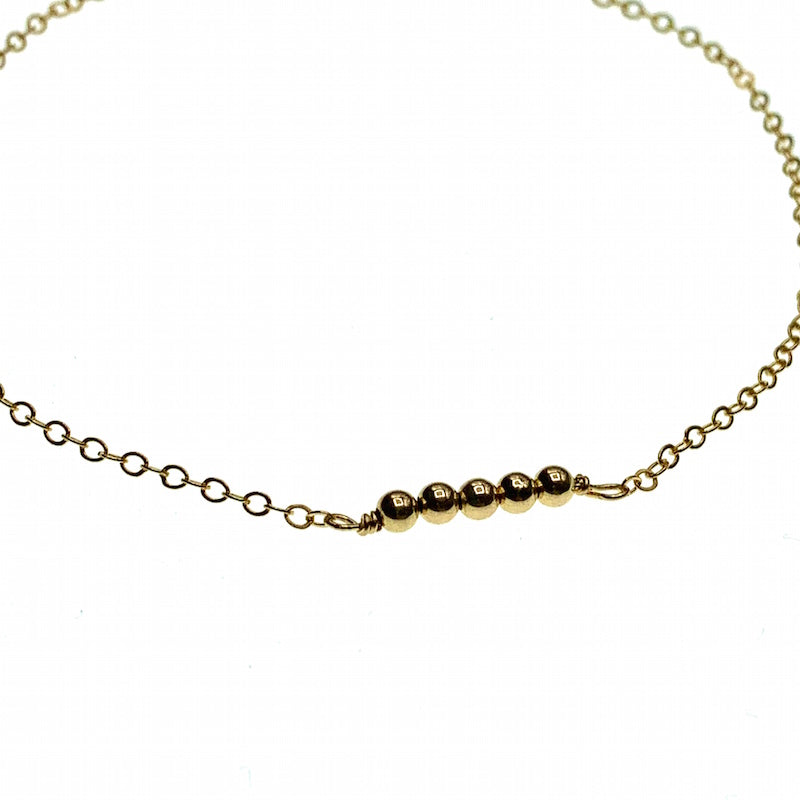 Ball chain anklet