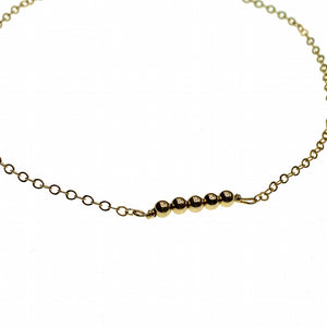 Ball chain anklet