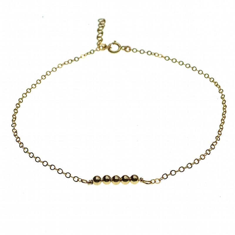 Ball chain anklet