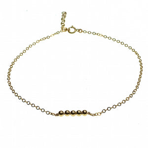 Ball chain anklet
